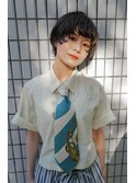 【 MAULOA 】マッシュショート×ネイビーカラー