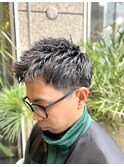 ザグザグ束感ショート。 20代/30代/社会人/ビジネス/スーツ