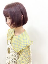 シイノ(Siino)&nbsp;ボブとレッドバイオレットカラー