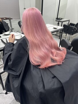 ペレ 渋谷(PELE) デザインカラー/レイヤーカット/ウェットヘア/オリーブベージュ