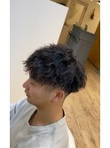 テーパーフェード×無造作ツイスト