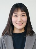 前髪ぱっつん＿美髪で大人可愛いストレートヘア♪