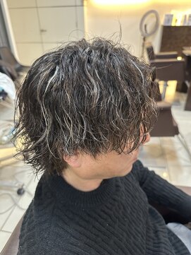 フォルテ 草薙店 forte草薙【ホワイトハイライト×波巻き】池田健人