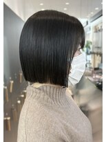 ロンドシエル 横浜(Lond ciel)&nbsp;メルティカラー似合わせカットウェーブミディアム縮毛矯正ボブ