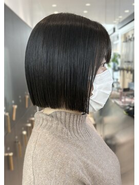 ロンドシエル 横浜(Lond ciel) メルティカラー似合わせカットウェーブミディアム縮毛矯正ボブ