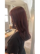 ニュイ 高槻 阪急茨木店(nui)&nbsp;黒髪ボブルフネビージュ小顔ワンレンスペインカール