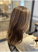 大人ハイライト/セミロング20代30代40代50代60代