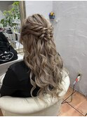ハーフアップ