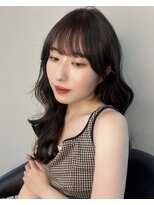 ボタン ハカタ(VOTAN hakata) ブラウン/ベージュ/前髪カット/韓国風巻き/韓国ヘア