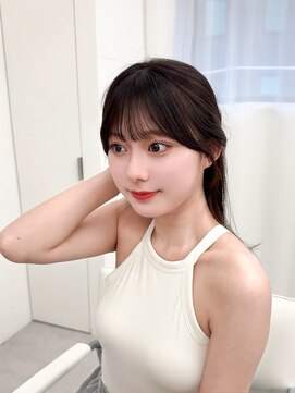 アマトウキョウスマートサロン(AMA TOKYO×Smart Salon) くびれレイヤー/顔まわりカット/くびれ巻き/レイヤーカット