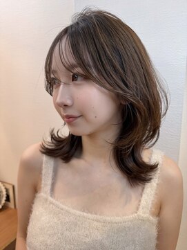 ロンドアベニール 北千住(Lond avenir) ミディアムレイヤーカット/レイヤー/顔周り/韓国/髪質改善北千住