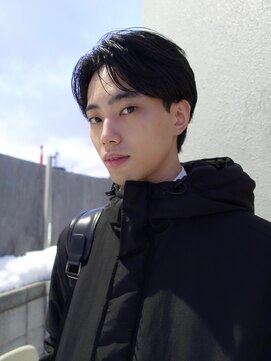 アイロン無しで毛流れヘア