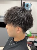 メンズマッシュ　ツイストスパイラルパーマ
