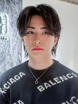 シオン(shion)&nbsp;刈り上げセンターパートサーフカール_F1382