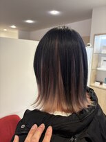 アズールサン 草加西口店(azule-sun) インナーカラー,ミルキーピンク,ネイビーブルー【草加】