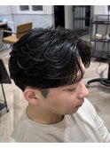 桑名メンズパーマニュアンスパーマフェザーパーマセンターパート
