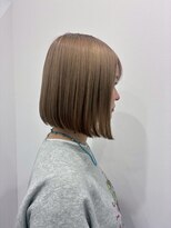 リノ(Lino)&nbsp;前下がりボブ/ミルクティーベージュ/