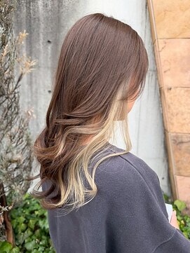 イーストハムヘッドショップ(EAST HAM head shop) インナーカラー/ホワイトベージュ/レイヤーカット