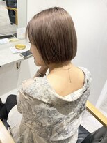 ラミエバイメルト 下北沢(lamie by melt)&nbsp;花田/ミニボブブリーチミルクティーベージュグレージュ下北沢