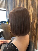 ヘアリゾート粋 トゥジュ 池袋東口店(tujuh)&nbsp;艶髪ブラウンアッシュ/ショートボブ/ストレート