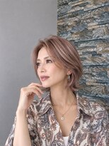 アース 熊本嘉島店(HAIR&MAKE EARTH)&nbsp;艶めくピンクベージュ