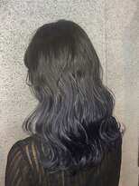 ナブラ(NABLA)&nbsp;大人可愛い　グラデーション　ネイビー×バイオレット