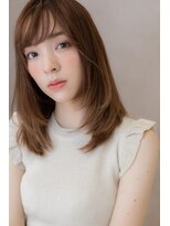 モッズヘア 上尾西口店(mod's hair)&nbsp;ピンクブラウンxレイヤーカットワンカールxZ上尾10代20代30代