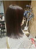 伸ばしかけにお勧め！さらさらミディアムストレート