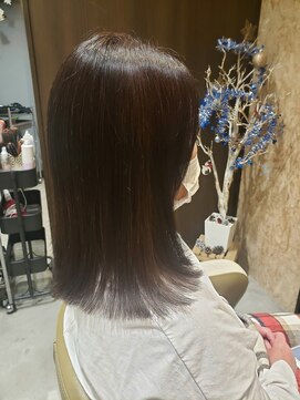 ミューテ(Mu-te) 伸ばしかけにお勧め！さらさらミディアムストレート