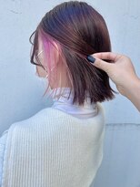 カリーナコークス 原宿 渋谷(Carina COKETH)&nbsp;イヤリングカラー/ピンク/ダブルカラー/ウルフカット/オージュア