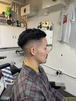メリケンバーバーショップ フクオカ(MERICAN BARBERSHOP FUK)&nbsp;ショートスパイラルスキンフェード