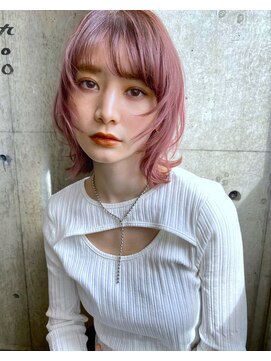 キティン 吉祥寺(kitin) 《kitin吉祥寺》　ウルフレイヤー　ピンクアッシュ