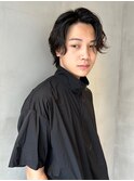 センターパート/ニュアンスパーマ