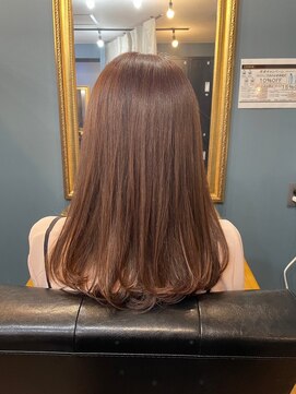 ユニコヘア(unico hair) さくらピンク×艶カラー