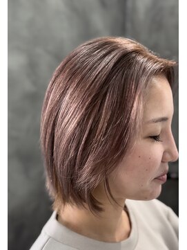 クラッチバイシオンアグリゲイト(CLUTCH by Zi-on aggregate) ヌナボブ×アンバーベージュ/ タイトボブ×ダブルカラー