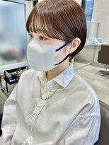 キートス 高知店(kiitos)&nbsp;○耳かけタイトなコンパクトショートピンクブラウン20代30代40代