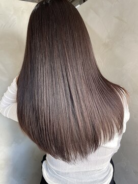 フラッグヘア 新宮店(Flag HAIR) 艶髪質改善ケアブリーチ韓国風酸性ストレート顔まわり前髪大人