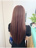 【LoA】ブリーチなしピンクベージュピンクブラウン髪質改善