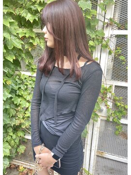 ダアッカ(da acca) ブリーチなしダブルカラー深みレッド