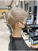 メンズブリーチカラーホワイトベージュメンズカラーアイブロウ