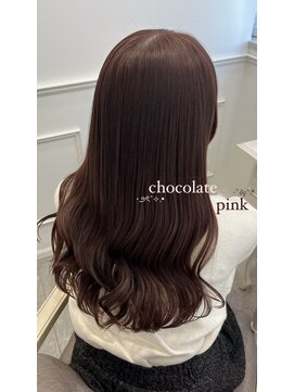リルミー(Lilme) ブリーチなしカラーで艶々に♪チョコレートピンク*新井