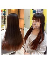 ラック 辻堂(LUCK) フェイスフレーミング+グラデーションカラー