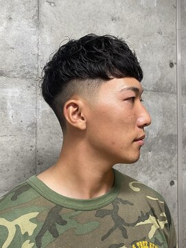 レンゲン(LENGEN) メンズパーマフェードバーバーツイスト理容室カット