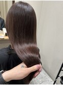 ショコラブラウン　秋カラー　暖色　髪質改善　三宮