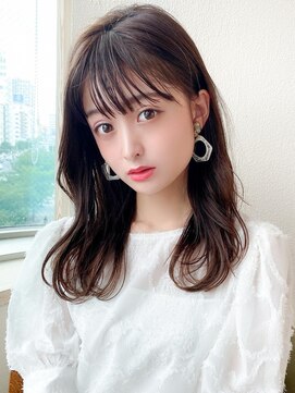 アフロート エル 錦糸町(AFLOAT L) 暗髪でも出せるこなれ感フェイスレイヤー×ナチュラルミディアム