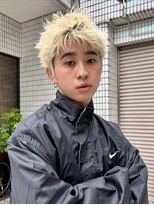 ヒュージ 三軒茶屋(huge)&nbsp;スパイキーショート/ダブルカラー/メンズカット/メンズ