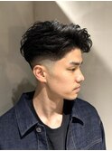 フェザーパーマニュアンスパーマフェード<理容室>武蔵小杉新丸子