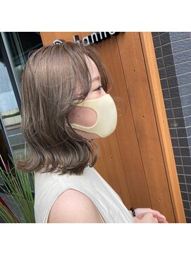 チャンネル(channel) ミルクティーベージュ**切りっぱなし