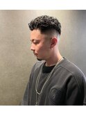 バックパーマスタイル