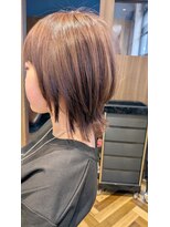 フレイムス ヘアアンドリラックス 大宮東口店(Frames)&nbsp;ラベンダーベージュのウルフカット